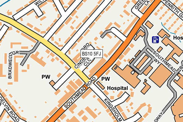 BS10 5FJ map - OS OpenMap – Local (Ordnance Survey) BS10 5FJ map - OS OpenMap – Local (Ordnance Survey)