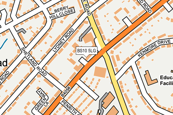 BS10 5LG map - OS OpenMap – Local (Ordnance Survey) BS10 5LG map - OS OpenMap – Local (Ordnance Survey)