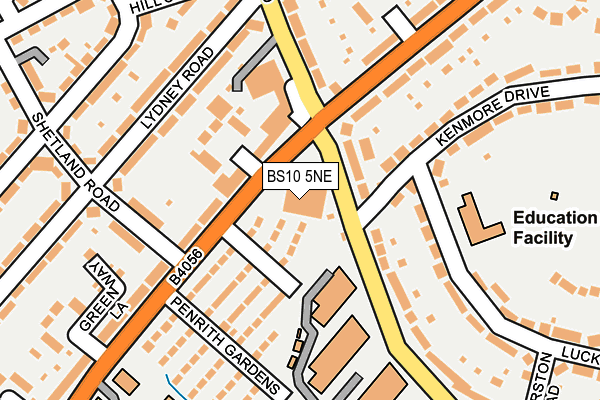 BS10 5NE map - OS OpenMap – Local (Ordnance Survey) BS10 5NE map - OS OpenMap – Local (Ordnance Survey)