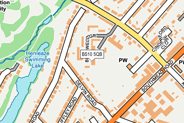 BS10 5QB map - OS OpenMap – Local (Ordnance Survey) BS10 5QB map - OS OpenMap – Local (Ordnance Survey)