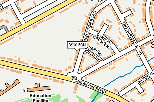BS10 5QN map - OS OpenMap – Local (Ordnance Survey) BS10 5QN map - OS OpenMap – Local (Ordnance Survey)