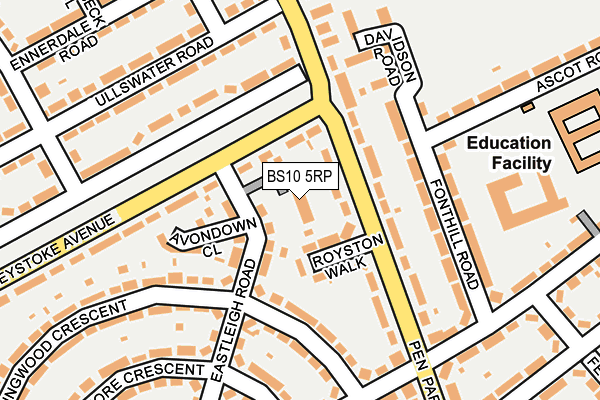 BS10 5RP map - OS OpenMap – Local (Ordnance Survey) BS10 5RP map - OS OpenMap – Local (Ordnance Survey)