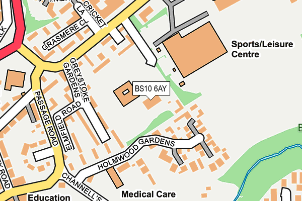 BS10 6AY map - OS OpenMap – Local (Ordnance Survey) BS10 6AY map - OS OpenMap – Local (Ordnance Survey)