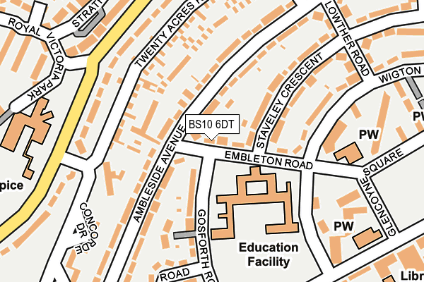 BS10 6DT map - OS OpenMap – Local (Ordnance Survey) BS10 6DT map - OS OpenMap – Local (Ordnance Survey)