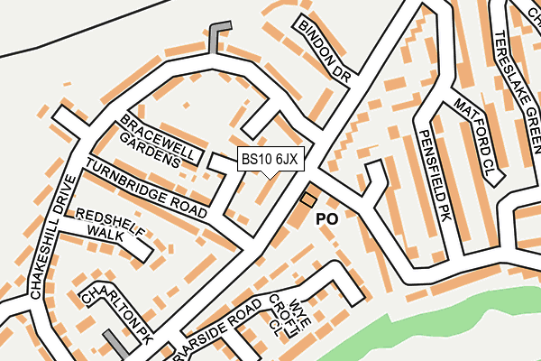 BS10 6JX map - OS OpenMap – Local (Ordnance Survey) BS10 6JX map - OS OpenMap – Local (Ordnance Survey)
