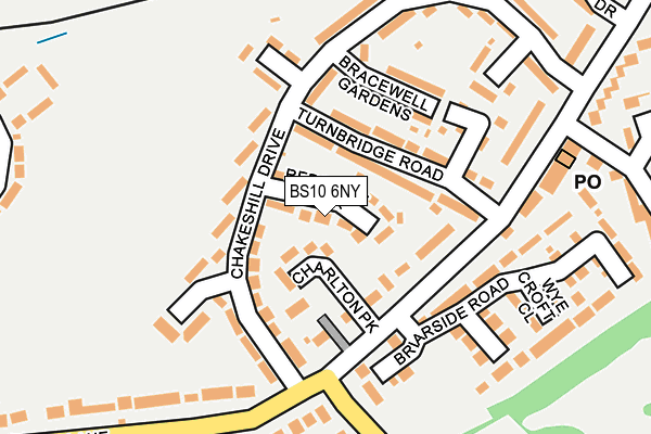 BS10 6NY map - OS OpenMap – Local (Ordnance Survey) BS10 6NY map - OS OpenMap – Local (Ordnance Survey)