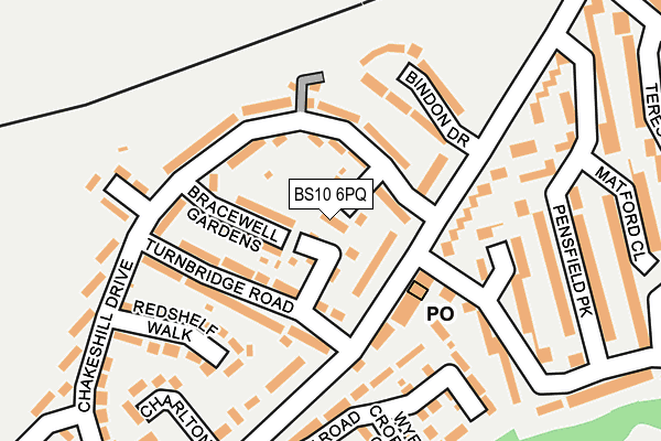 BS10 6PQ map - OS OpenMap – Local (Ordnance Survey) BS10 6PQ map - OS OpenMap – Local (Ordnance Survey)