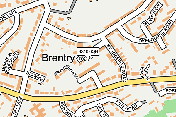BS10 6QN map - OS OpenMap – Local (Ordnance Survey) BS10 6QN map - OS OpenMap – Local (Ordnance Survey)