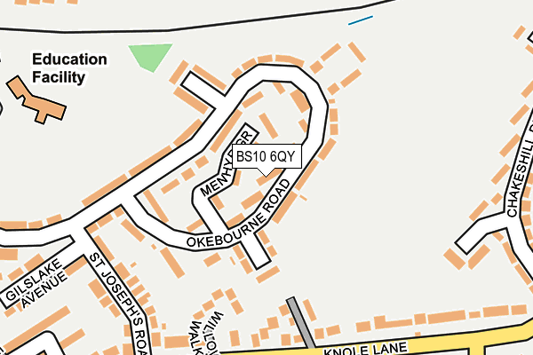 BS10 6QY map - OS OpenMap – Local (Ordnance Survey) BS10 6QY map - OS OpenMap – Local (Ordnance Survey)