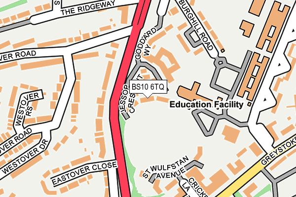 BS10 6TQ map - OS OpenMap – Local (Ordnance Survey) BS10 6TQ map - OS OpenMap – Local (Ordnance Survey)