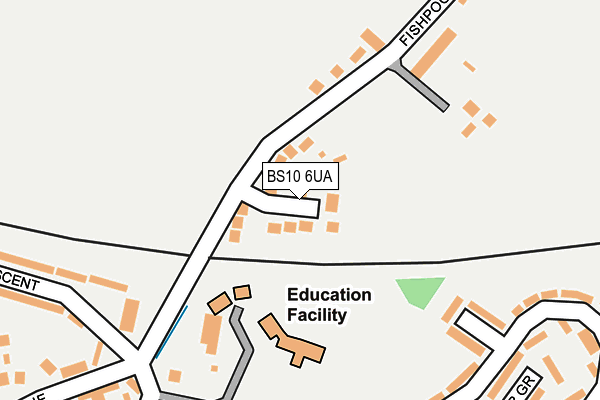 BS10 6UA map - OS OpenMap – Local (Ordnance Survey) BS10 6UA map - OS OpenMap – Local (Ordnance Survey)