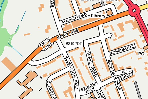 BS10 7DT map - OS OpenMap – Local (Ordnance Survey) BS10 7DT map - OS OpenMap – Local (Ordnance Survey)