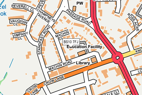 BS10 7FJ map - OS OpenMap – Local (Ordnance Survey) BS10 7FJ map - OS OpenMap – Local (Ordnance Survey)