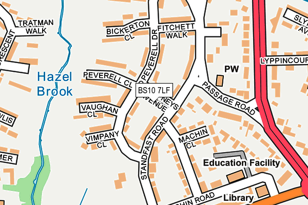 BS10 7LF map - OS OpenMap – Local (Ordnance Survey) BS10 7LF map - OS OpenMap – Local (Ordnance Survey)