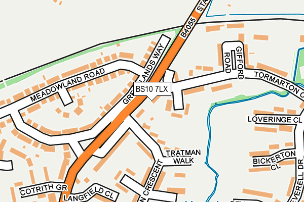 BS10 7LX map - OS OpenMap – Local (Ordnance Survey) BS10 7LX map - OS OpenMap – Local (Ordnance Survey)