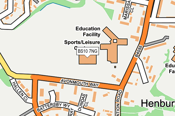 BS10 7NG map - OS OpenMap – Local (Ordnance Survey) BS10 7NG map - OS OpenMap – Local (Ordnance Survey)