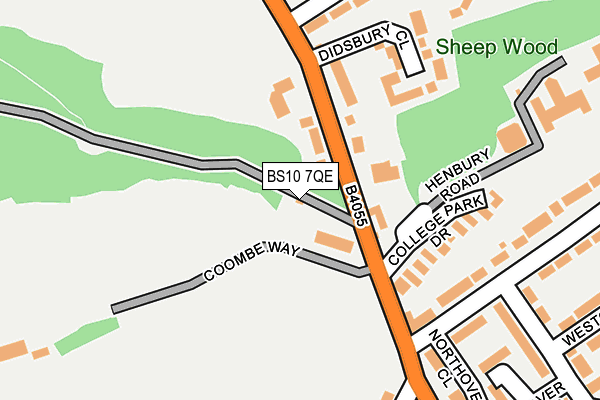 BS10 7QE map - OS OpenMap – Local (Ordnance Survey) BS10 7QE map - OS OpenMap – Local (Ordnance Survey)