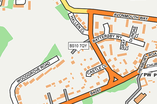 BS10 7QY map - OS OpenMap – Local (Ordnance Survey)