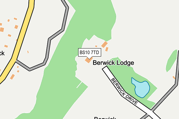 BS10 7TD map - OS OpenMap – Local (Ordnance Survey)