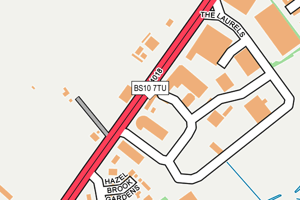 BS10 7TU map - OS OpenMap – Local (Ordnance Survey)