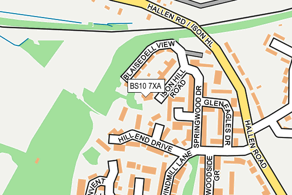 BS10 7XA map - OS OpenMap – Local (Ordnance Survey) BS10 7XA map - OS OpenMap – Local (Ordnance Survey)