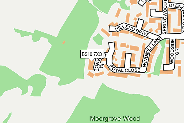 BS10 7XQ map - OS OpenMap – Local (Ordnance Survey)