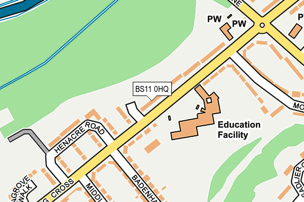 BS11 0HQ map - OS OpenMap – Local (Ordnance Survey)