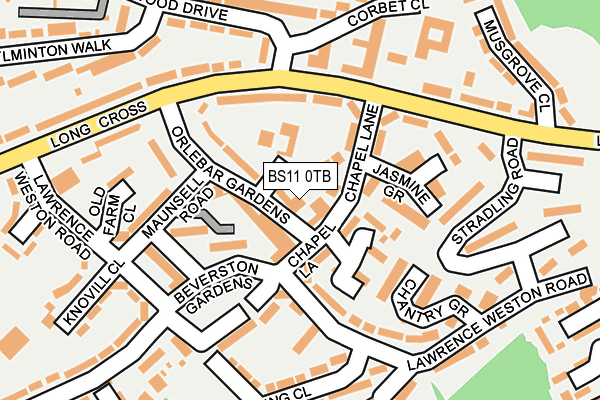 BS11 0TB map - OS OpenMap – Local (Ordnance Survey) BS11 0TB map - OS OpenMap – Local (Ordnance Survey)