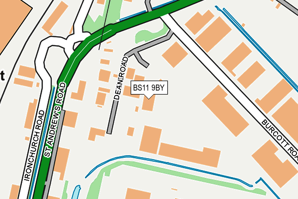 BS11 9BY map - OS OpenMap – Local (Ordnance Survey) BS11 9BY map - OS OpenMap – Local (Ordnance Survey)