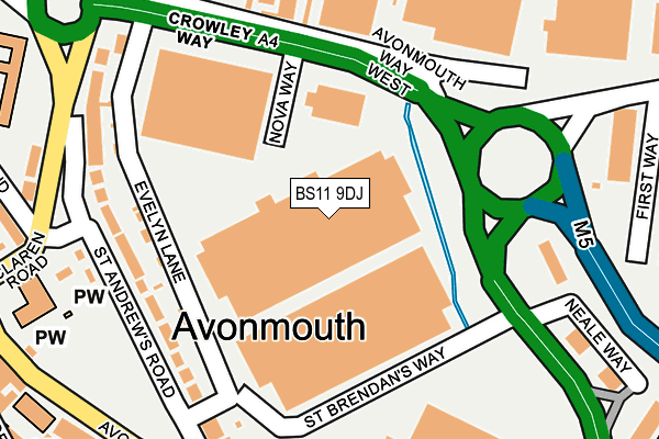 BS11 9DJ map - OS OpenMap – Local (Ordnance Survey) BS11 9DJ map - OS OpenMap – Local (Ordnance Survey)
