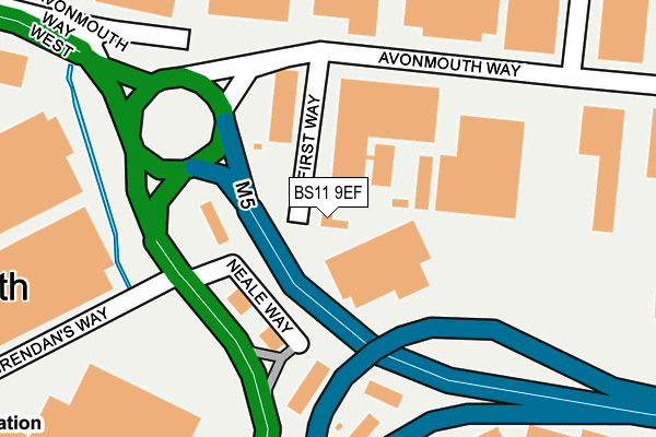 BS11 9EF map - OS OpenMap – Local (Ordnance Survey) BS11 9EF map - OS OpenMap – Local (Ordnance Survey)
