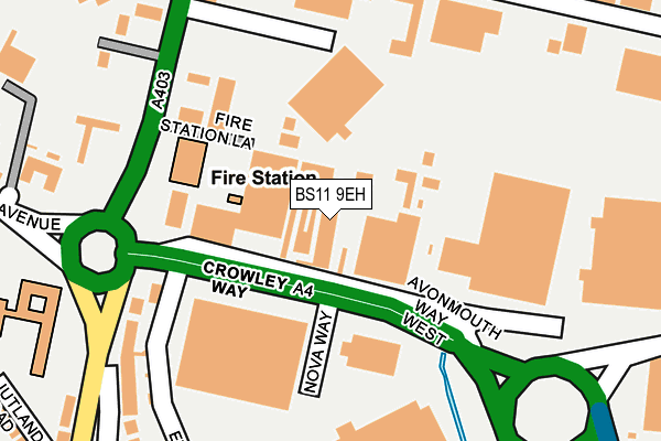 BS11 9EH map - OS OpenMap – Local (Ordnance Survey) BS11 9EH map - OS OpenMap – Local (Ordnance Survey)