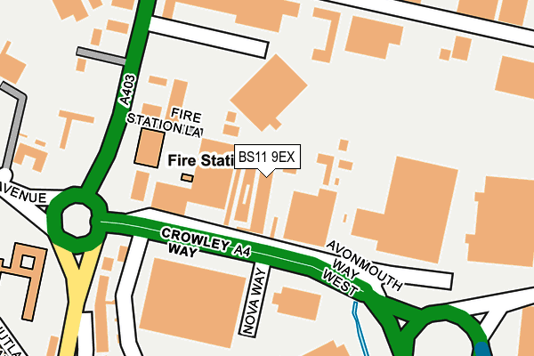 BS11 9EX map - OS OpenMap – Local (Ordnance Survey) BS11 9EX map - OS OpenMap – Local (Ordnance Survey)