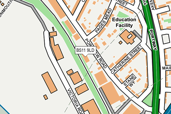 BS11 9LD map - OS OpenMap – Local (Ordnance Survey) BS11 9LD map - OS OpenMap – Local (Ordnance Survey)