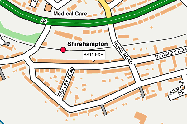 BS11 9XE map - OS OpenMap – Local (Ordnance Survey)