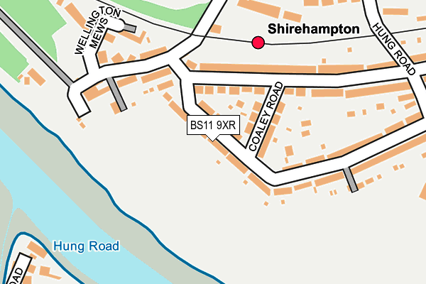 BS11 9XR map - OS OpenMap – Local (Ordnance Survey)