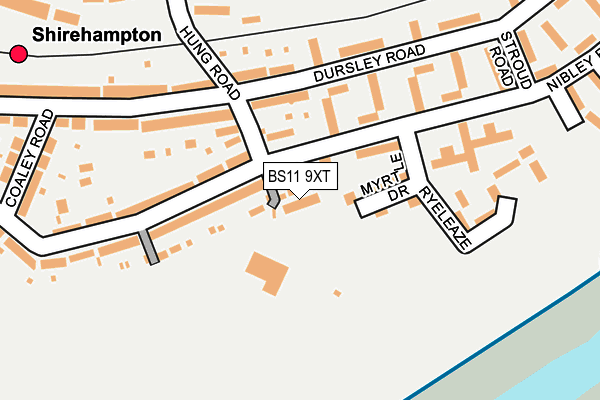 BS11 9XT map - OS OpenMap – Local (Ordnance Survey) BS11 9XT map - OS OpenMap – Local (Ordnance Survey)