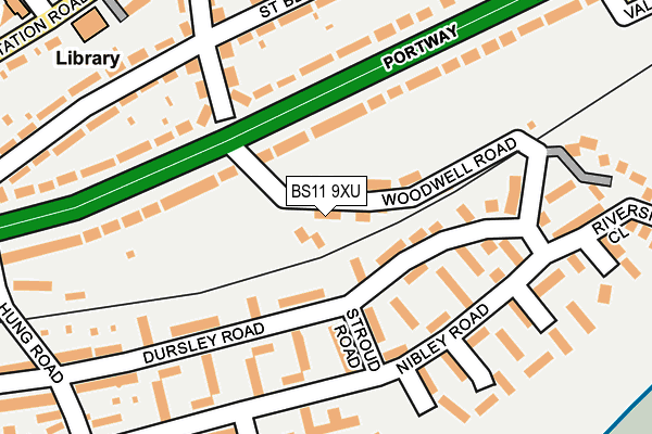 BS11 9XU map - OS OpenMap – Local (Ordnance Survey)