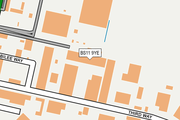 BS11 9YE map - OS OpenMap – Local (Ordnance Survey) BS11 9YE map - OS OpenMap – Local (Ordnance Survey)