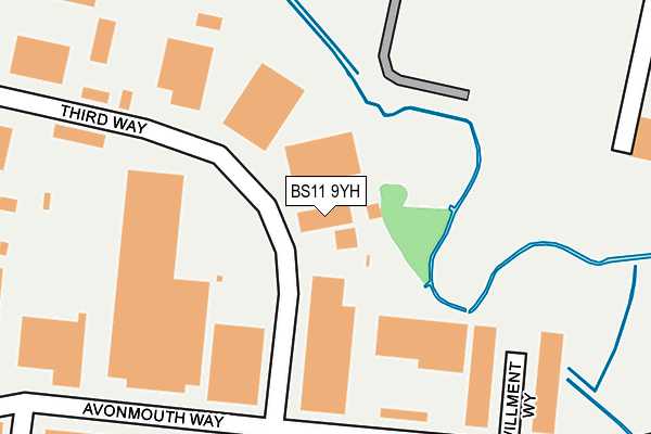 BS11 9YH map - OS OpenMap – Local (Ordnance Survey) BS11 9YH map - OS OpenMap – Local (Ordnance Survey)