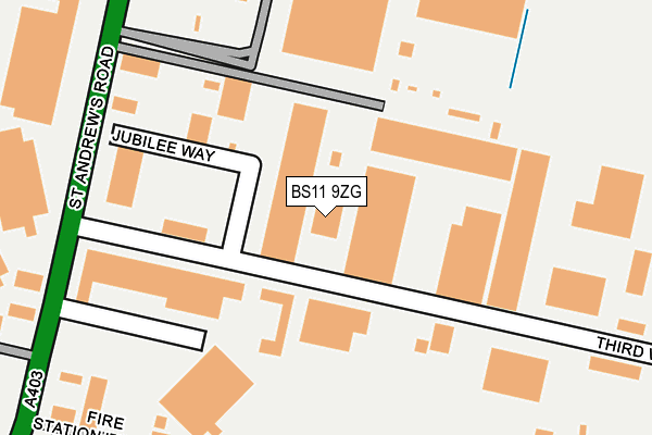 BS11 9ZG map - OS OpenMap – Local (Ordnance Survey) BS11 9ZG map - OS OpenMap – Local (Ordnance Survey)