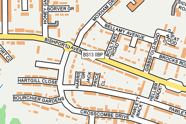BS13 0BP map - OS OpenMap – Local (Ordnance Survey) BS13 0BP map - OS OpenMap – Local (Ordnance Survey)
