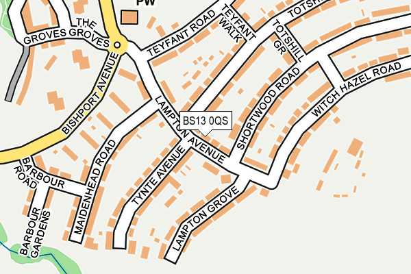 BS13 0QS map - OS OpenMap – Local (Ordnance Survey) BS13 0QS map - OS OpenMap – Local (Ordnance Survey)