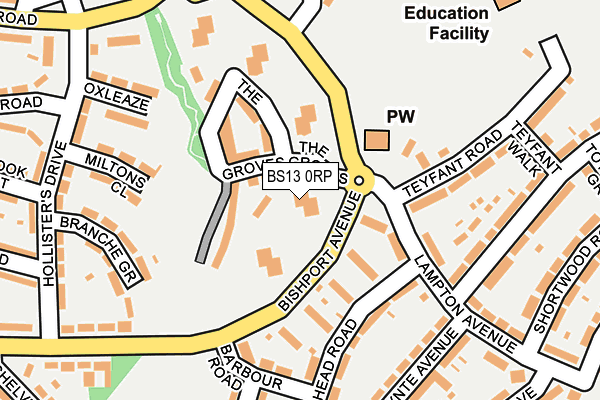 BS13 0RP map - OS OpenMap – Local (Ordnance Survey) BS13 0RP map - OS OpenMap – Local (Ordnance Survey)