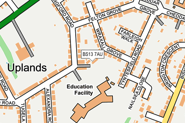 BS13 7AU map - OS OpenMap – Local (Ordnance Survey) BS13 7AU map - OS OpenMap – Local (Ordnance Survey)