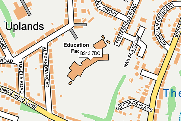 BS13 7DQ map - OS OpenMap – Local (Ordnance Survey) BS13 7DQ map - OS OpenMap – Local (Ordnance Survey)