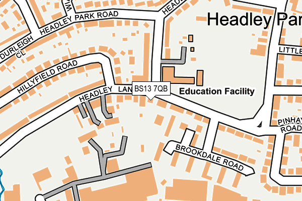 BS13 7QB map - OS OpenMap – Local (Ordnance Survey) BS13 7QB map - OS OpenMap – Local (Ordnance Survey)