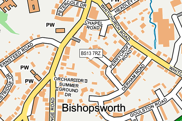 BS13 7RZ map - OS OpenMap – Local (Ordnance Survey) BS13 7RZ map - OS OpenMap – Local (Ordnance Survey)
