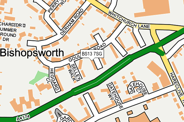 BS13 7SG map - OS OpenMap – Local (Ordnance Survey) BS13 7SG map - OS OpenMap – Local (Ordnance Survey)