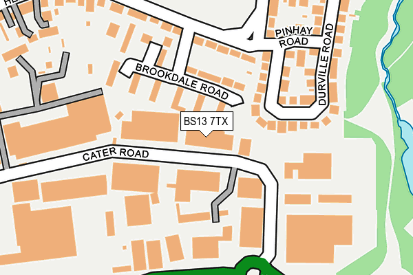 BS13 7TX map - OS OpenMap – Local (Ordnance Survey) BS13 7TX map - OS OpenMap – Local (Ordnance Survey)